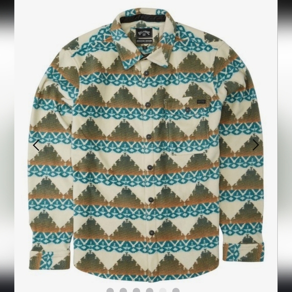 Billabong Furnace Flannel Fleece Jacket | Adventure Division | Large, Southwest - Picture 1 of 15